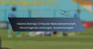 Hakimis Beiträge: Erfolg der Nationalmannschaft, Hervorragende Leistungen, Auszeichnungen