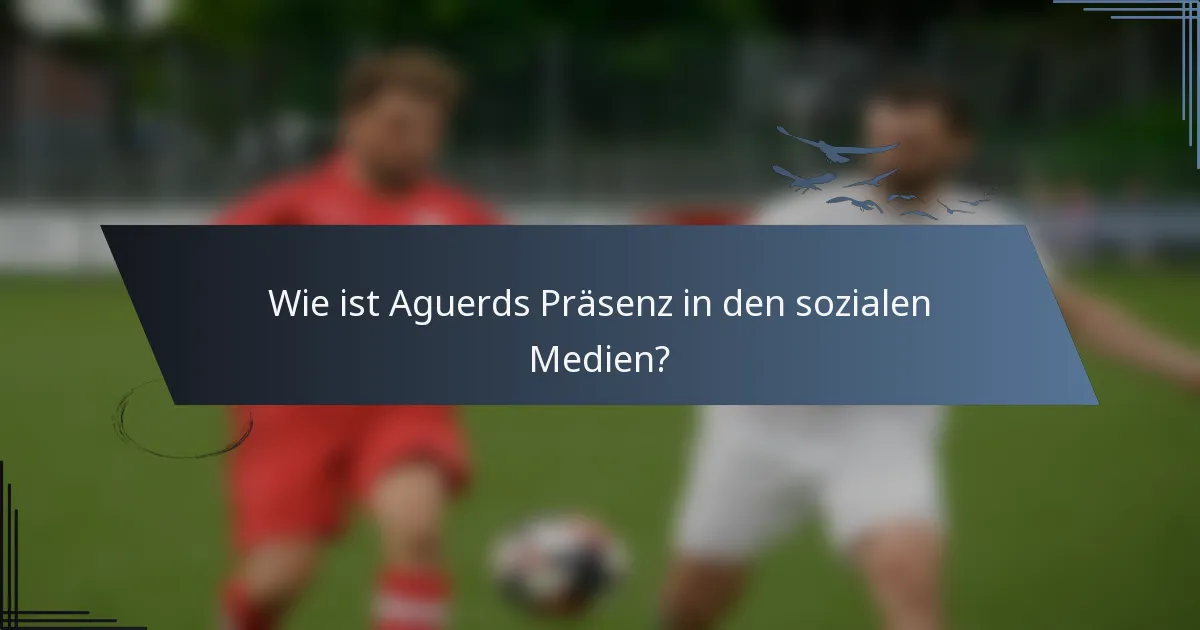 Wie ist Aguerds Präsenz in den sozialen Medien?